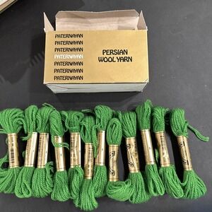 Paternayan Persian Yarn Wool Needlepoint 3 Ply 1 Skein Christmas Green 696. 12